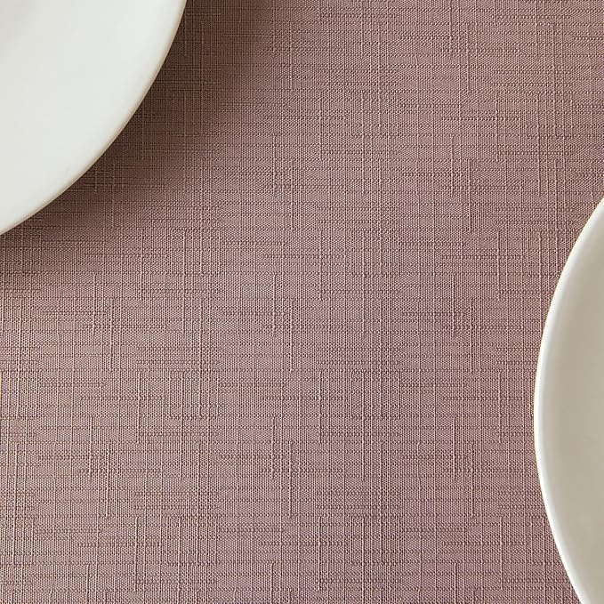 maxmill 2 Pack Rectangle 52 x 70 Inch Slubby Textured Tablecloth Waterproof - Image 9