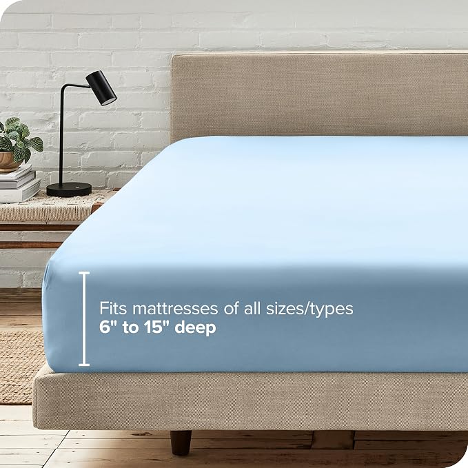 Bare Home Fitted Bottom Sheet Twin Size - Image 6
