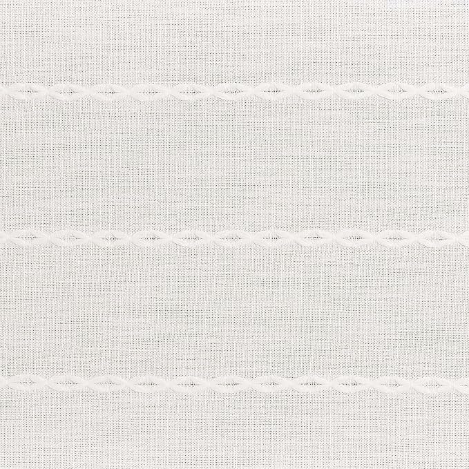 ZeeMart Farmhouse Braided Striped Table Runner, Rustic Ivory Table Runners 90 - Image 6