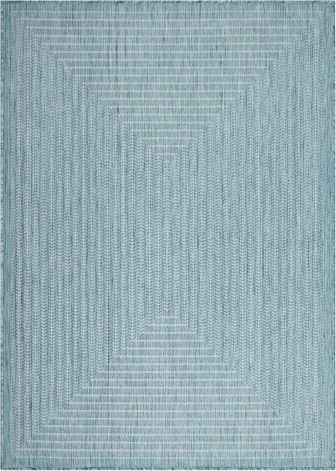 Adiva Rugs Outdoor Indoor Area Rug, Weather Resistant, Stain Resistant Floor Mat - Image 5