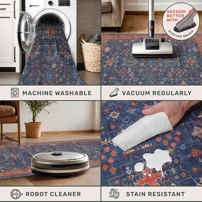Washable 10 ft Long Runner for Kitchen Floor - Image 4