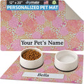 Drymate Personalized Pet Bowl Placemat, Custom Dog & Cat Food Feeding Mat by Drymate