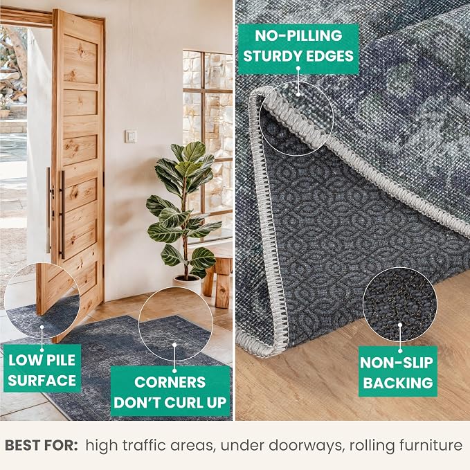 Bloom Rugs Washable Non-Slip 3' x 5' Rug - Image 4
