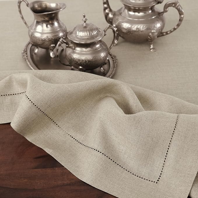 Solino Home Linen Natural Table Runner 108 Inches Long - Image 9
