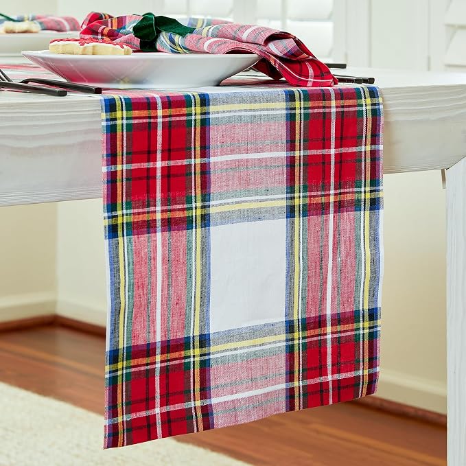Solino Home Linen Table Runner 72 Inches Long - Image 2