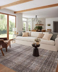 Loloi Angela Rose Ember Collection EMB-05 Graphite/Multi 5'-3" x 7'-6" Area Rug by Loloi