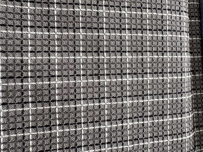 OctoRose 3 Side Zipper Upholstery Checked-Grey, Twin Size Futon Cover Sofa by OctoRose