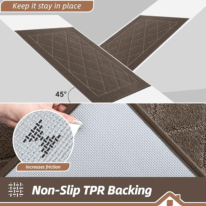 BEQHAUSE Dirt Trapper Door Mat 32" x 72", Doormat Non-Slip Entryway Rugs - Image 5