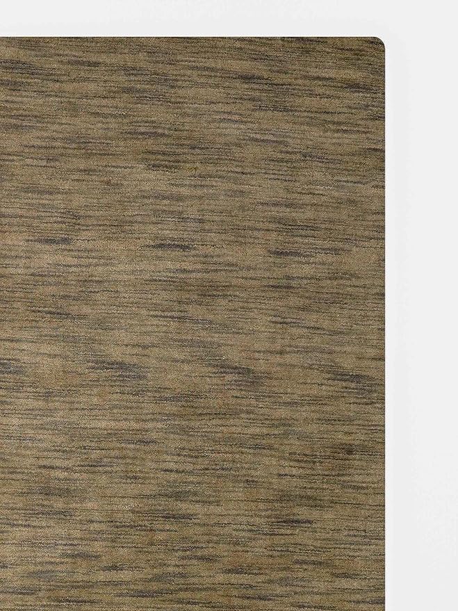Rugsotic Carpets Hand Knotted Loom Wool 9'x12' Area Rug Solid Green L00111 - Image 3