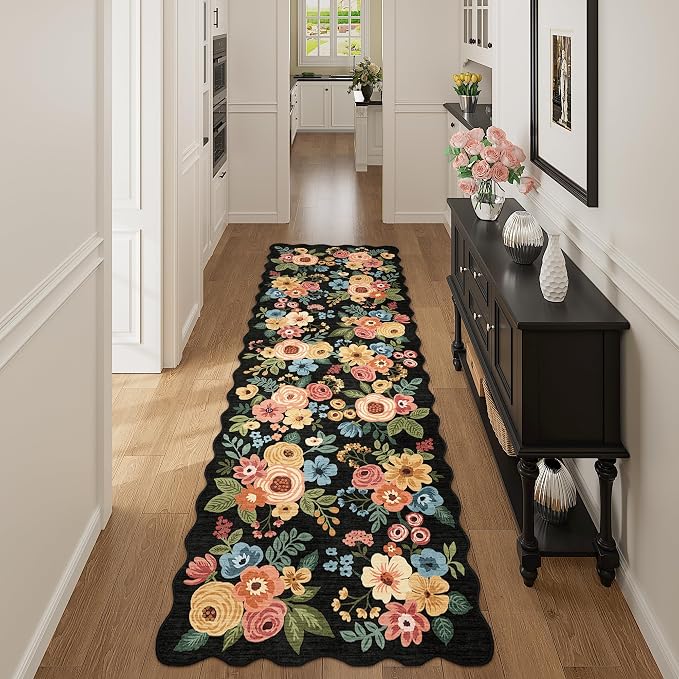 DUKINO 2.6x8 Runner Rug for Hallway, Washable Kitchen Rug - Image 7