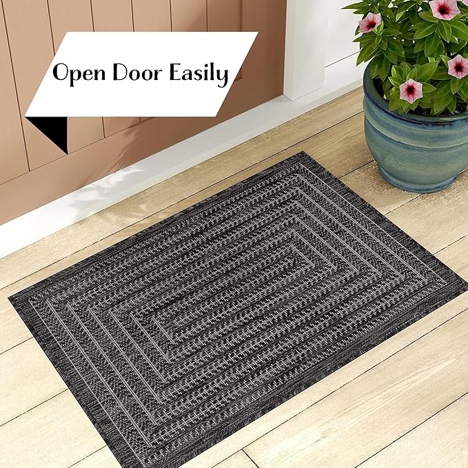 Adiva Rugs Outdoor Indoor Area Rug, Weather Resistant, Stain Resistant Floor Mat - Image 3