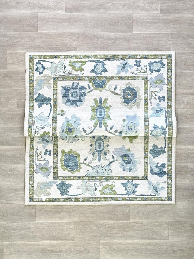 Fame Living Green Oushak Rug, Area Rugs - Image 8