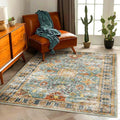 Area Rug 5'x7' Washable Vintage Traditional Floor Cover Foldable Thin Retro by CHAMPLANT