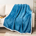 PAVILIA Sherpa Fleece Throw Blanket by PAVILIA