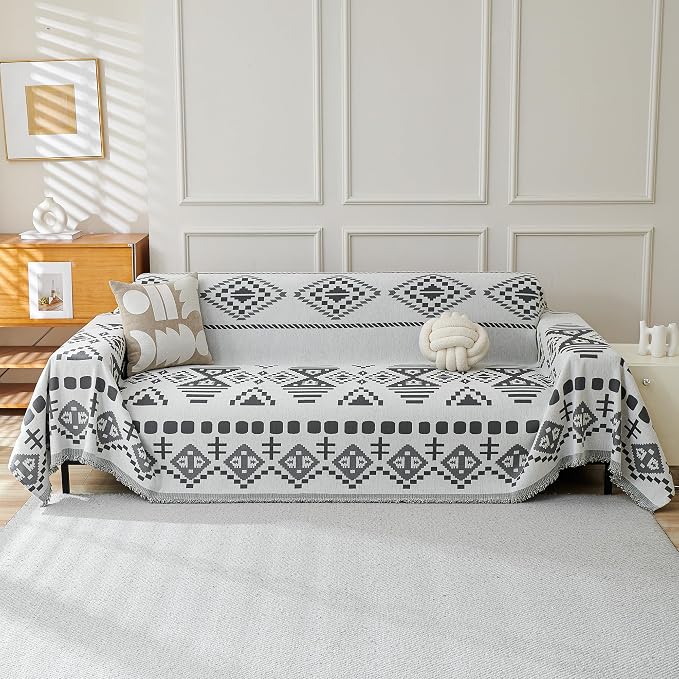 MEETSKY Boho Couch Cover Super Soft Couch Covers - Image 2