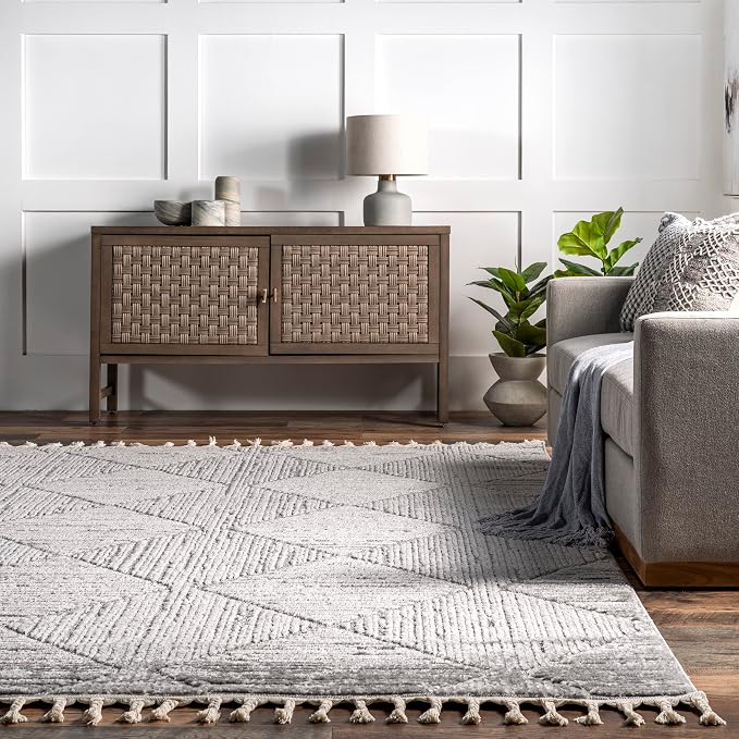 nuLOOM Kerry Light Grey, Soft and Cozy, High Traffic, Stain Resistant, Easy - Image 9