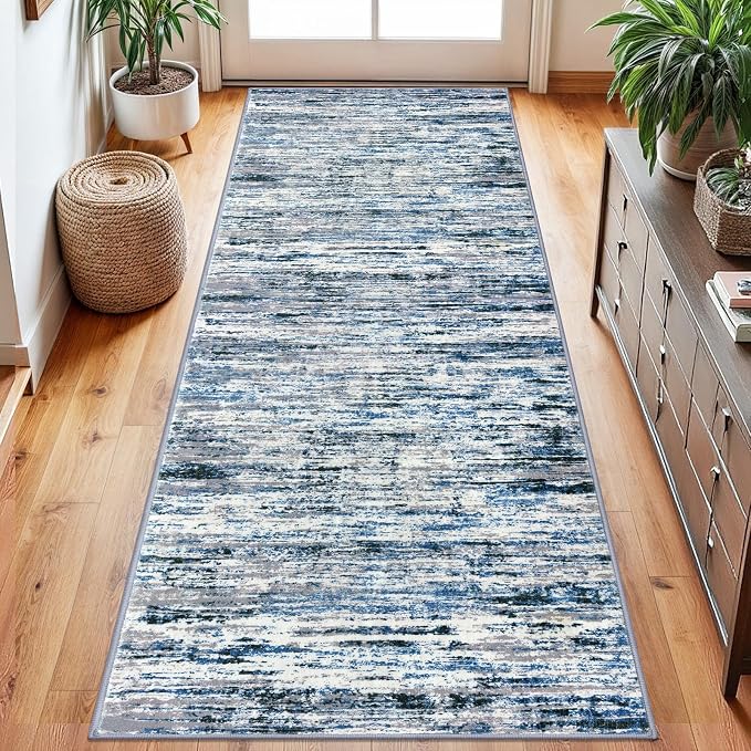 Modern Abstract Runner Rug 2.6x8 by lansny