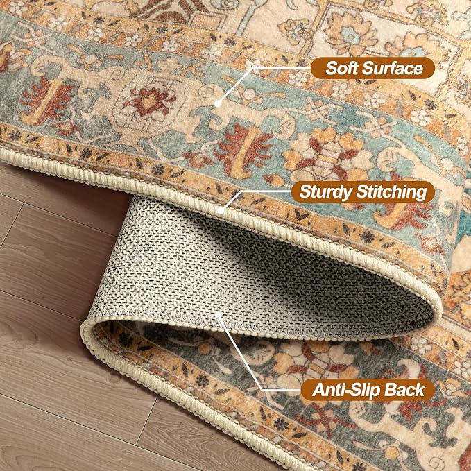 Tangsoo 2x5 Washable Runner Rug - Image 7