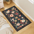 DUKINO 2x4 Rug for Entryway, Washable Kitchen Floral Runner Rug by DUKINO