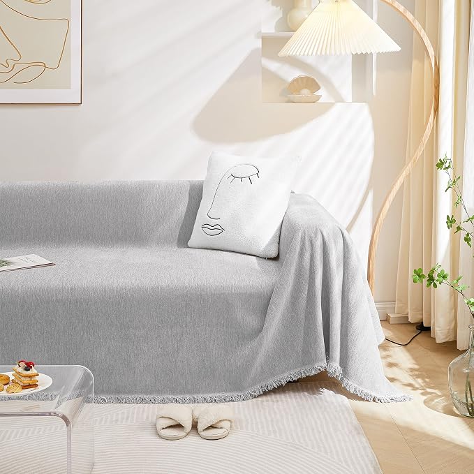 MEETSKY Couch Cover Small Sofa Covers Sofa Throw Cover - Image 2