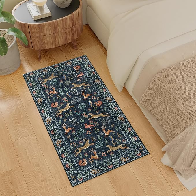 DUKINO 2x4 Rug for Hallway, Washable Kitchen Runner Rug - Image 3