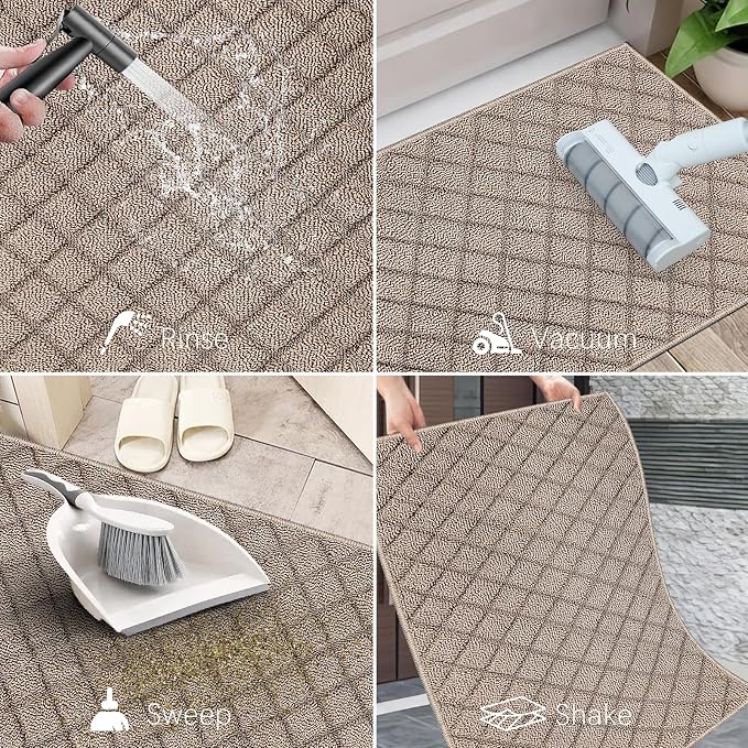 Azadx 3'x4' Front Entryway Door Mat Non Slip Indoor Door mats Washable Entry - Image 6