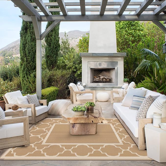 GENIMO 5' x 8' Outdoor Rug Waterproof - Image 2