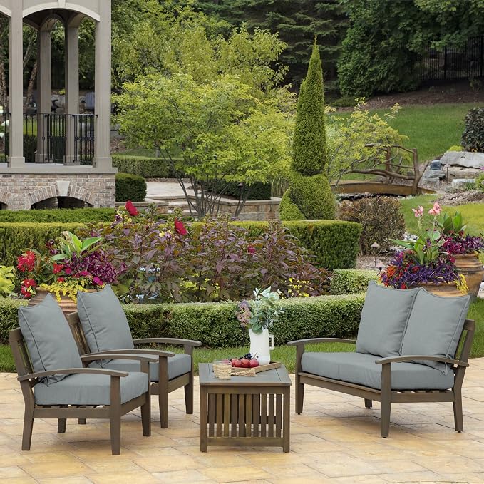 Arden Outdoor Deep Seat Cushion Set, 22 in x 24 in, Weather-Proof, Rain-Proof - Image 3