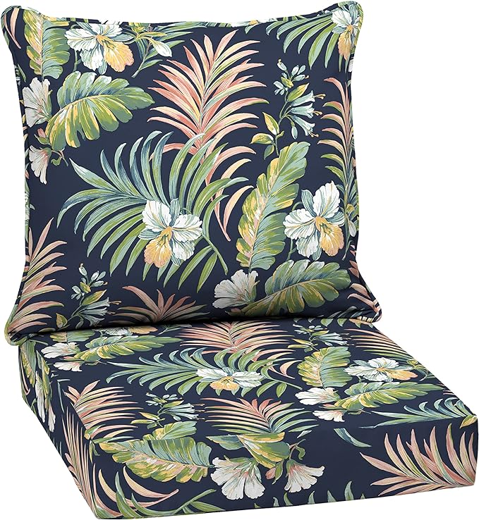 Arden Outdoor Deep Seat Cushion Set, 24 in x 24 in, Weather-Proof, Rain-Proof by ARDEN
