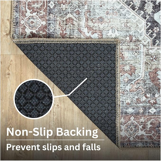 Bloom Rugs Washable Non-Slip 6' x 9' Rug - Image 8