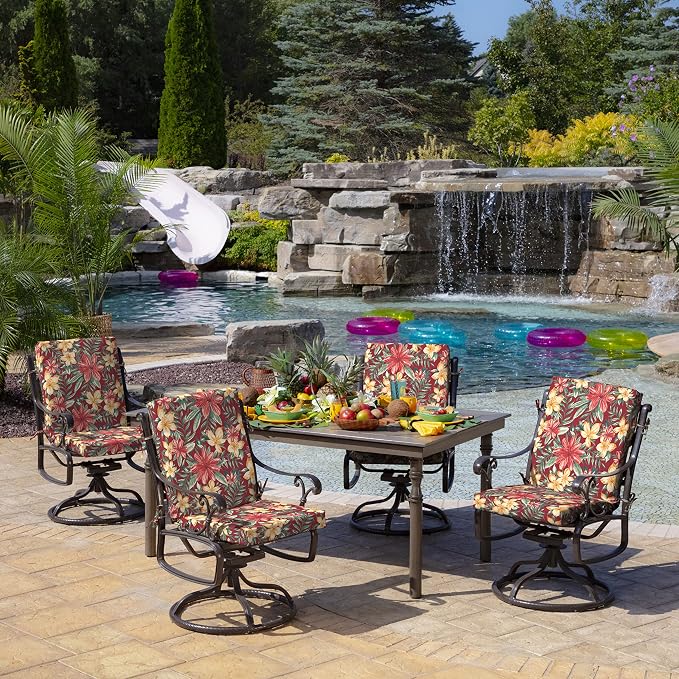 Arden Outdoor Dining Chair Cushion, 20 x 20, Rain-Proof, Fade Resistant - Image 7