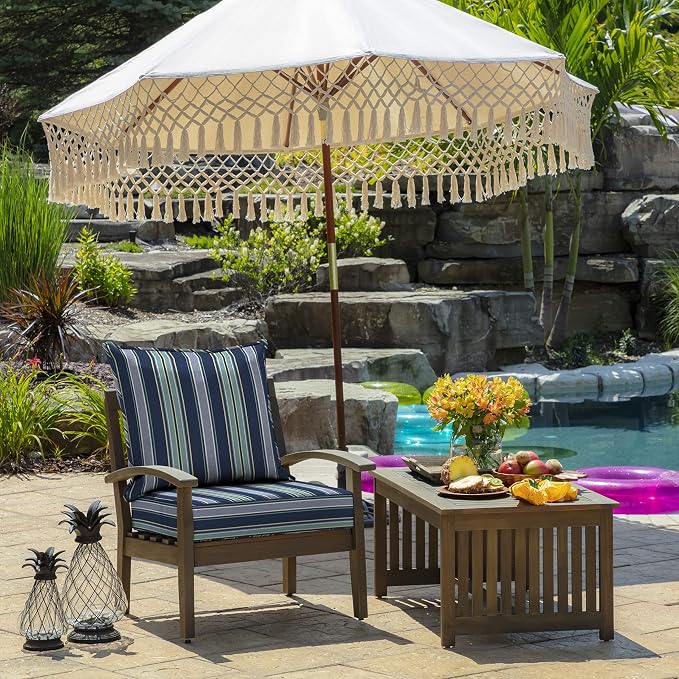 Arden Outdoor Deep Seat Cushion Set, 24 in x 24 in, Weather-Proof, Rain-Proof - Image 2