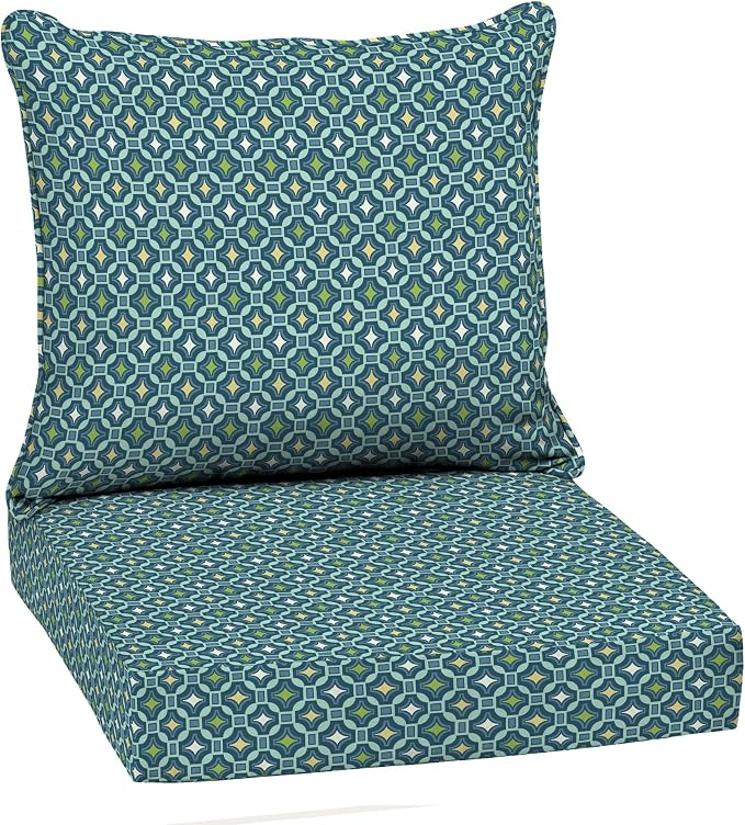 Arden Outdoor Deep Seat Cushion Set, 22 in x 24 in, Weather-Proof, Rain-Proof by ARDEN