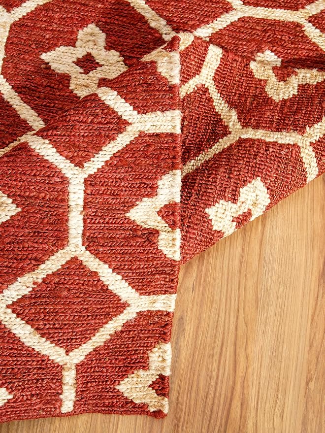 Rugsotic Carpets Hand Woven Flat Weave Kilim Wool 8'x10' Area Rug Solid Gold - Image 8