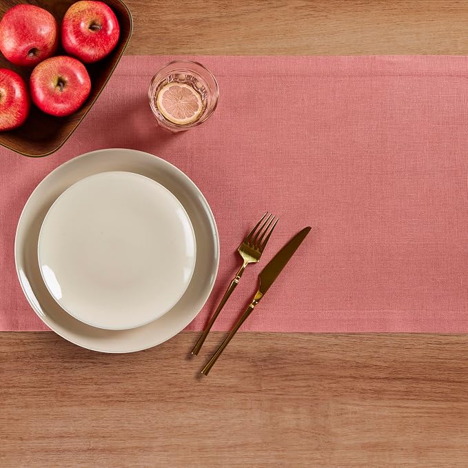 Solino Home Linen Table Runner 108 Inches Long - Image 3