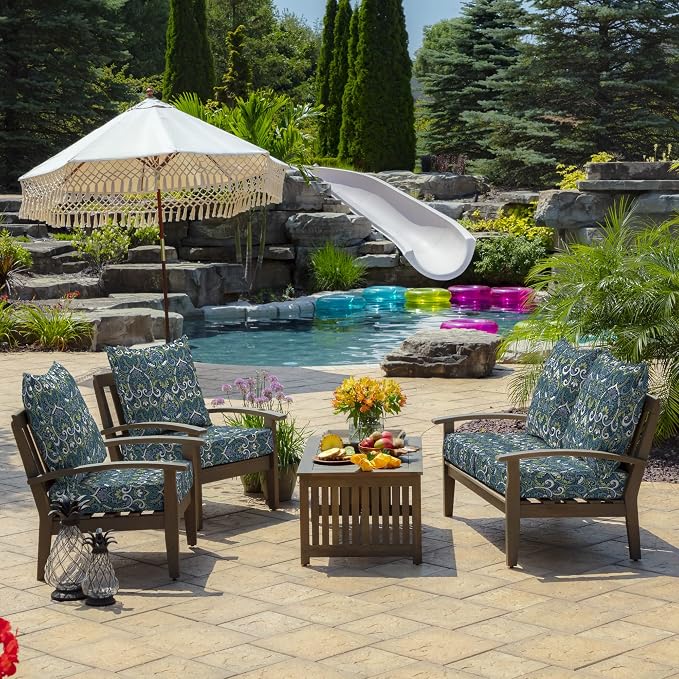 Arden Outdoor Deep Seat Cushion Set, 22 in x 24 in, Weather-Proof, Rain-Proof - Image 6