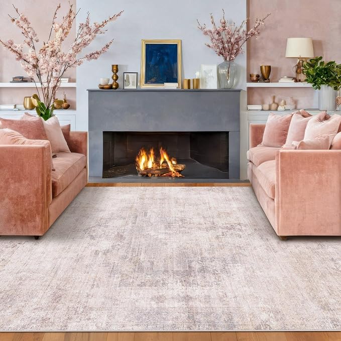 Washale Modern 7x9 Area Rugs for Bedroom, Living Room, Non Slip Low Pile Thin - Image 6
