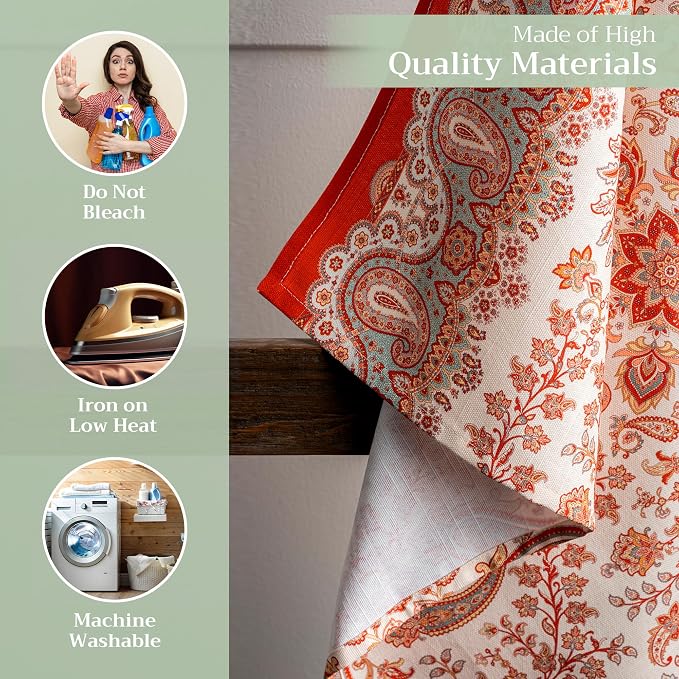 Maison d' Hermine Kitchen Towels Set of 3 100% Cotton 20" x 27.5" Reusable - Image 3