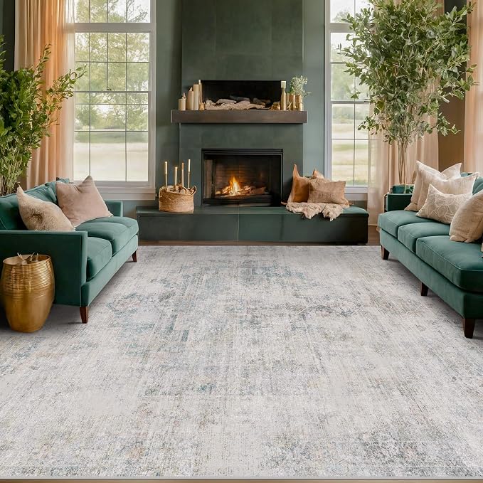 Washable Abstract Modern Area Rug 9x12 - Image 8