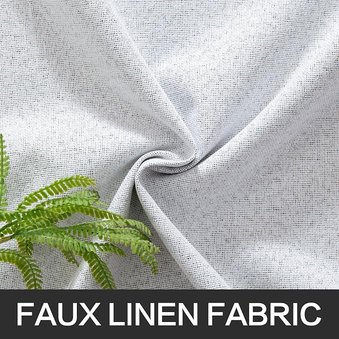 MIULEE Linen Texture Full Blackout Curtain - Image 5