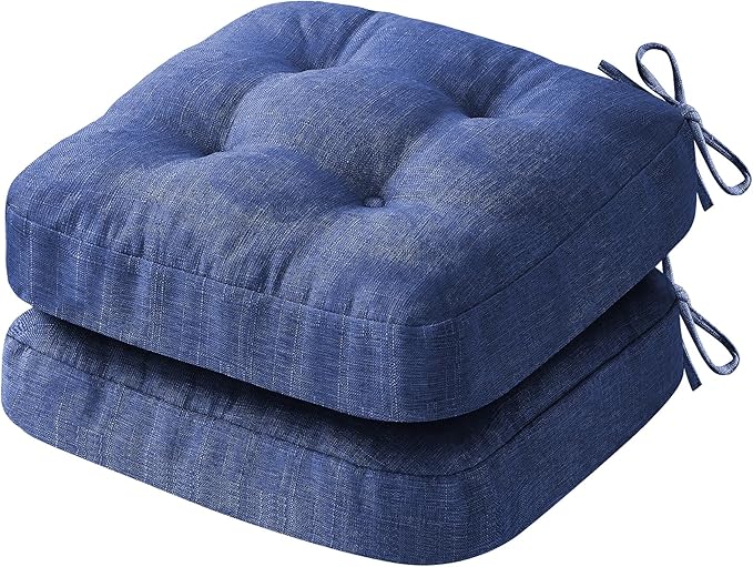 Chair Cushions, Dining Chair Cushions, Tufted Indoor Chair Pads, 16.5'' x by IASEAHK