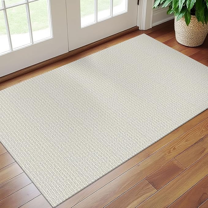 EARTHALL Woven Area Rug 3x5 Ft Washable Rugs - Image 5