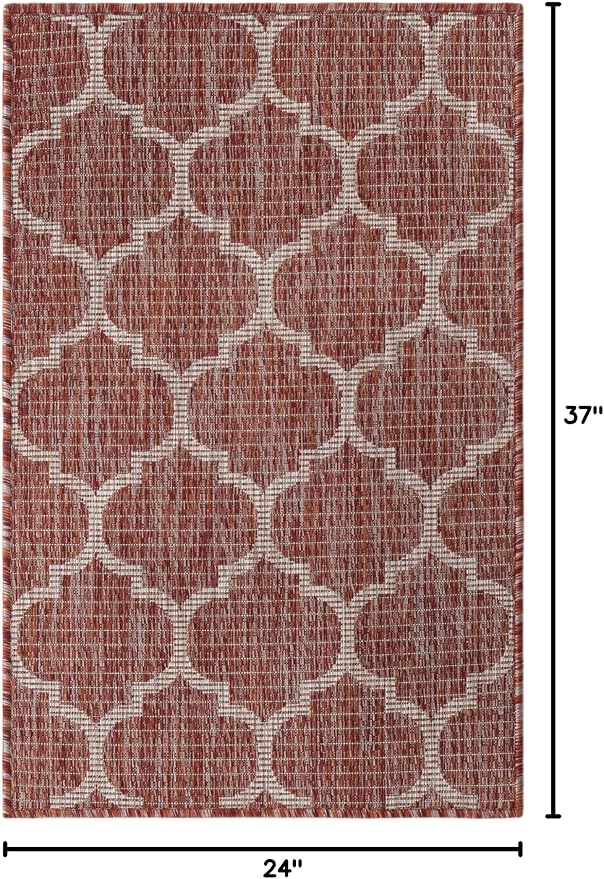 Unique Loom Outdoor Trellis Collection Area Rug - Image 2