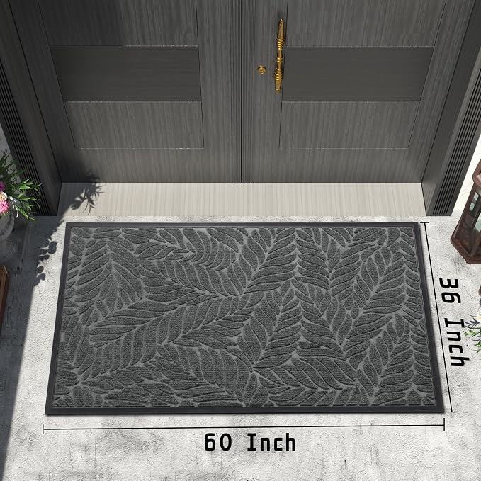 Yimobra 60x36 Large Door Mat Outdoor Indoor, All-Season Waterproof Door Mat - Image 2