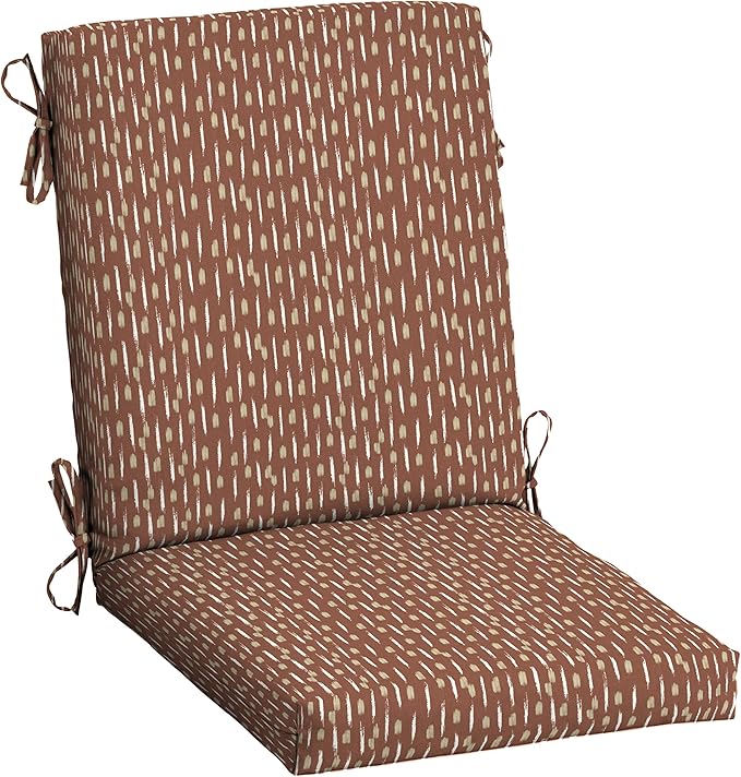 Arden Selections Outdoor Dining Chair Cushion 20 x 20, Rain-Proof, Fade by ARDEN