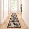 Cabin Style Area Rug Runner 2 Feet 2 Inch X 7 Feet 2 Inch Design L-362 by Lodge