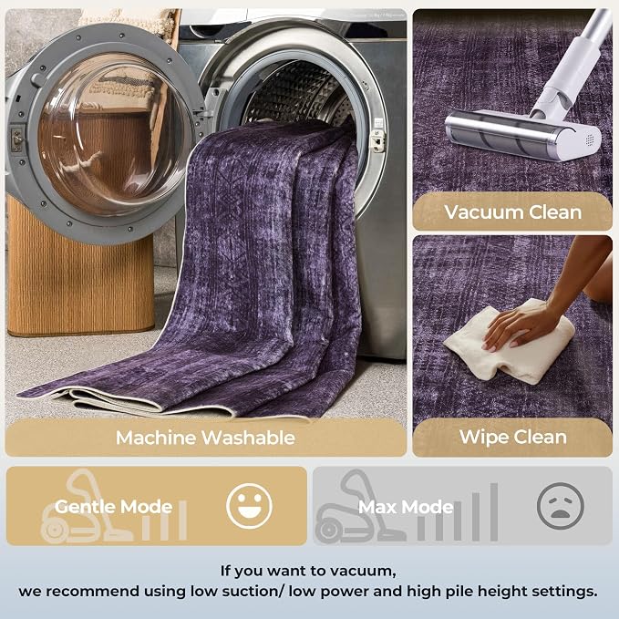 Kokia Abstract Area Rugs 9x12 Bedroom Washable Decor Low Pile Non-Slip - Image 6