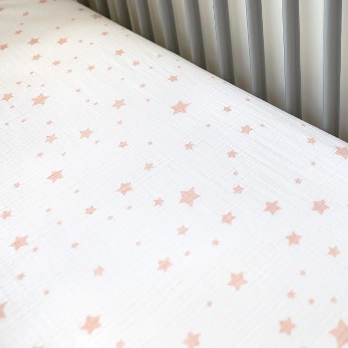 Newton Baby Fitted Mini Crib Sheets | Organic Muslin Cotton, Breathable & Soft - Image 8