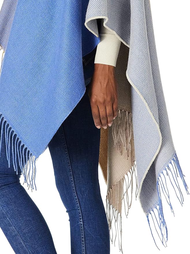 Breezy Lane Women's Shawl Wraps Warm Poncho Ruana Wrap Cardigan - Image 5
