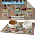 Drymate Personalized Pet Bowl Placemat, Custom Dog & Cat Food Feeding Mat by Drymate